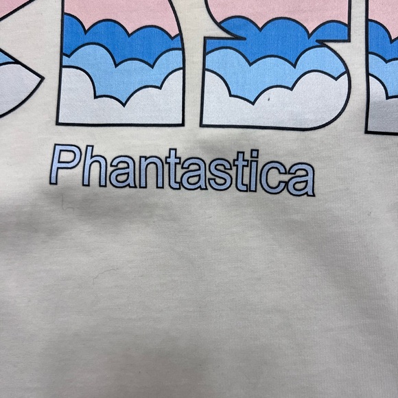 Casablanca Phantastica Graphic T-Shirt Cream Short Sleeve Tee Size Small - Picture 6 of 7